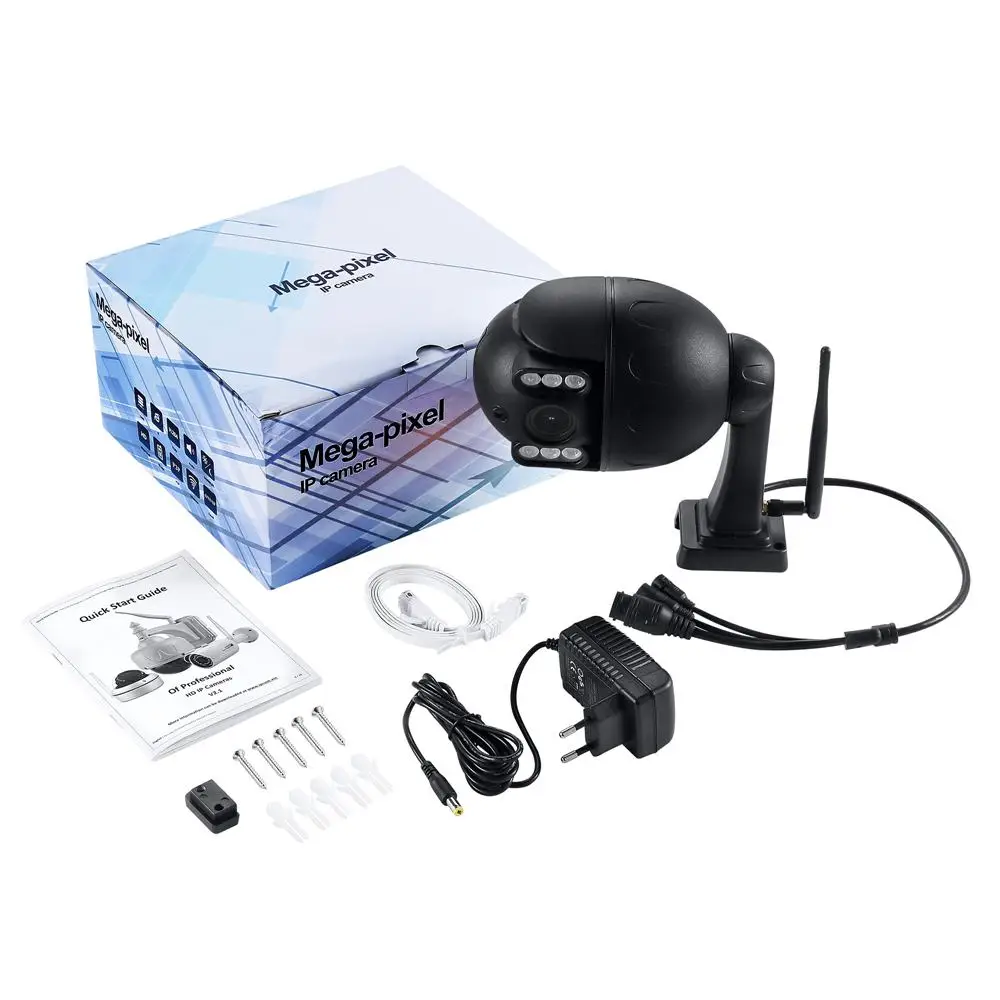 GUUDGO SD09W 5X 5-кратный зум 5-мегапиксельная HD Wi-Fi IP-камера Наружная PTZ-камера