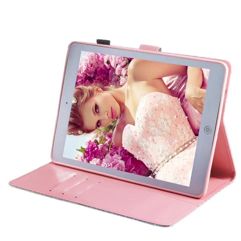 Чехол для Apple iPad 9," 6th 5th Generation A1893 A1954 Smart Cover для iPad Air 2 Funda Блестящий корпус бабочки