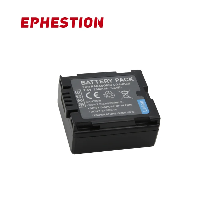 EPHESTION CGA DU07 батарея для PANASONIC CGR DU06 NV GS10 DU12 DU14 GS100K GS17E DU21 литиевая батарея|Цифровые