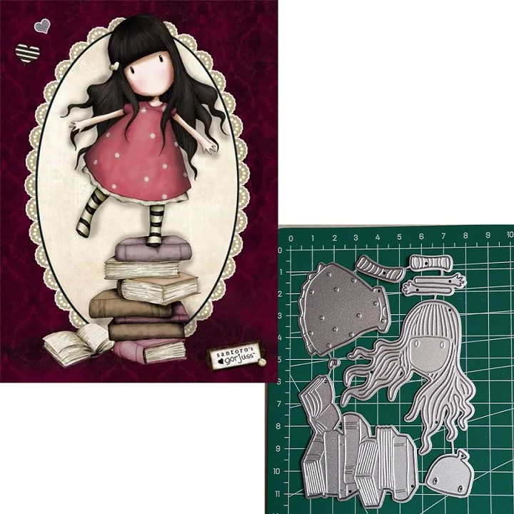 61 станция книга девушка трафареты для diy скрапбукинга штампы Новые поступления