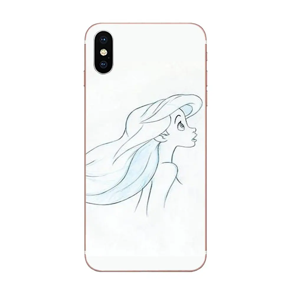 Симпатичная тату-Русалка Ариэль для Sony Xperia Z Z1 Z2 Z3 Z4 Z5 compact Mini M2 M4 M5 T3 E3 E5 XA XA1 XZ Premium |