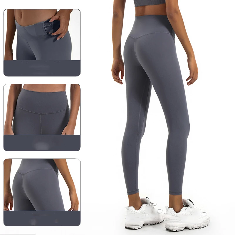 Женские Штаны Для Йоги для фитнеса леггинсы с высокой талией спортивные Леггинсы