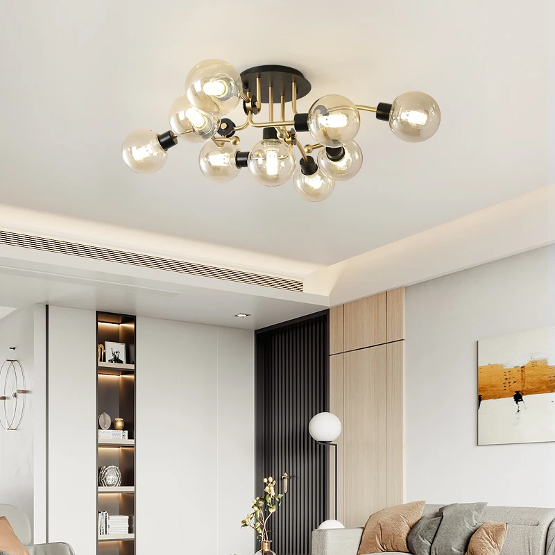 Потолочный ретро-светильник s нордическая труба потолочный светильник из