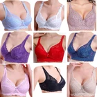 Бюстгальтер кружевной прозрачный без косточек, пикантный тонкий хлопковый с чашкой B C D, бюстгальтер с большой грудью 34 36 38 40 42 44 46 VS с чашкой пуш-ап C3306