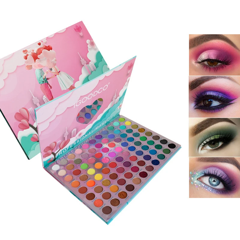 

New 88 Colors Nude Shimmer Matte Eyeshadow Pallete Glitter Eyeshadow Long Lasting Waterproof Eye Pigments Shine Eyeshadow Makeup