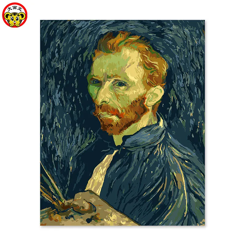 

Картина по номерам, украшение «сделай сам» для гостиной, спальни, фотокартина по номерам, абстрактное искусство, одна штука, животное, пропи...