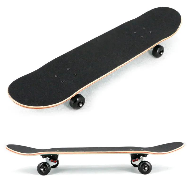 Профессиональный скейтборд двойной вертикальный чистый цвет пластины Роскошные