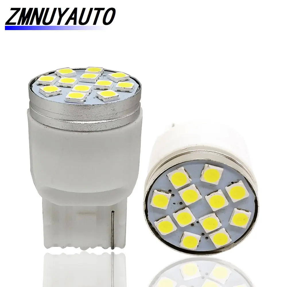 Светодиодный фонарь T20 W21W WY21W W21/5W 7440 7443 12SMD 3030 2 шт. стоп сигнал задний автолампа