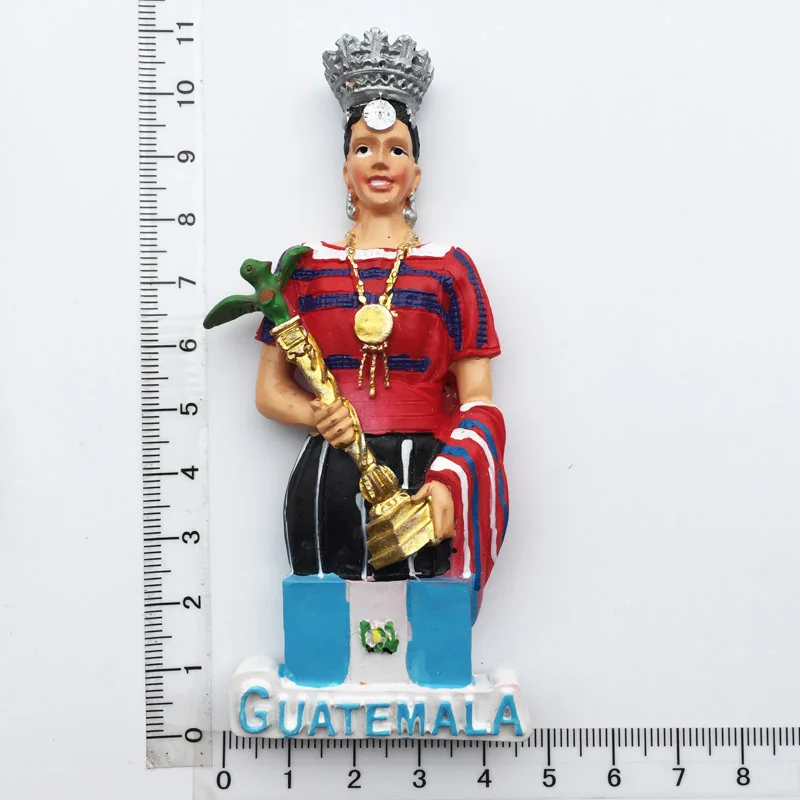fridge magnet Guatemala Beauty queen girl like colorful delicate kitchen decoration sticker resion paste arts crafts | Дом и сад