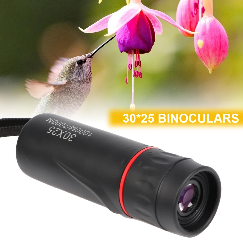 

30x25 Monocular Telescope Binoculars Zooming Focus Green Film Binocular Optical Hunting Tourism Scope For Outdoor