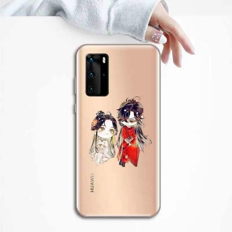 

Heaven Official's Phone Case Transparent for huawei honor P 40 30 20 lite Pro 10 i 8 9 x p smart 2019