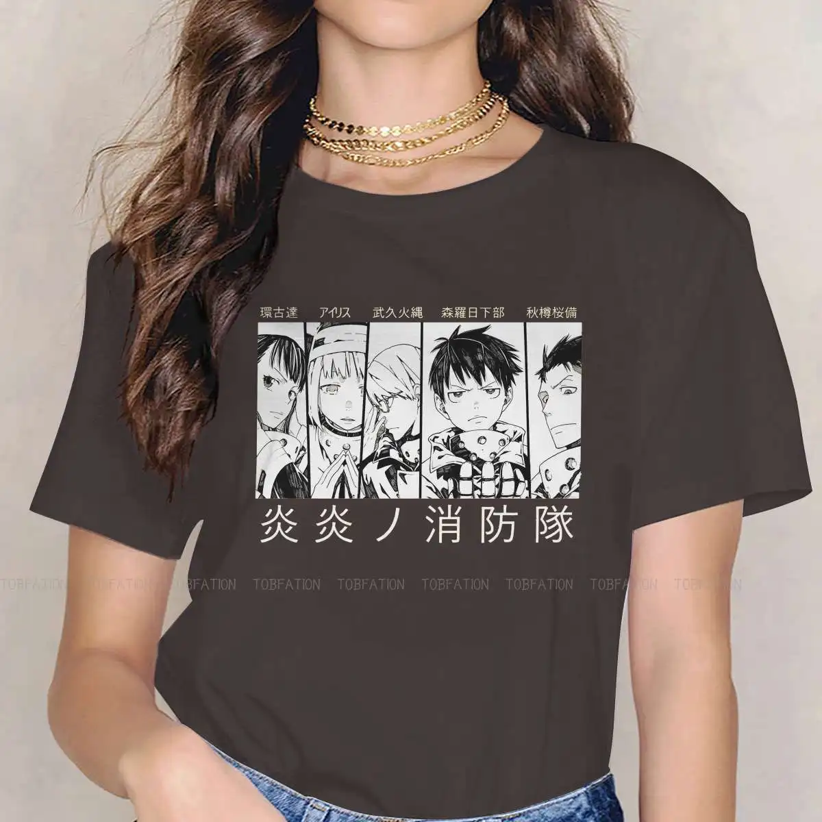 

Unisex O Neck TShirt Fire Force Shinra Kasukabe Arthur Maki Anime Pure Cotton Original T Shirt Woman's Tops 4XL Hot Sale