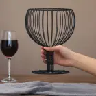 Уникальное украшение для дома, гостиной, бокал для вина, металлическая железная корзина для сухофруктов, корзина для конфет, корзина для напитков для детей