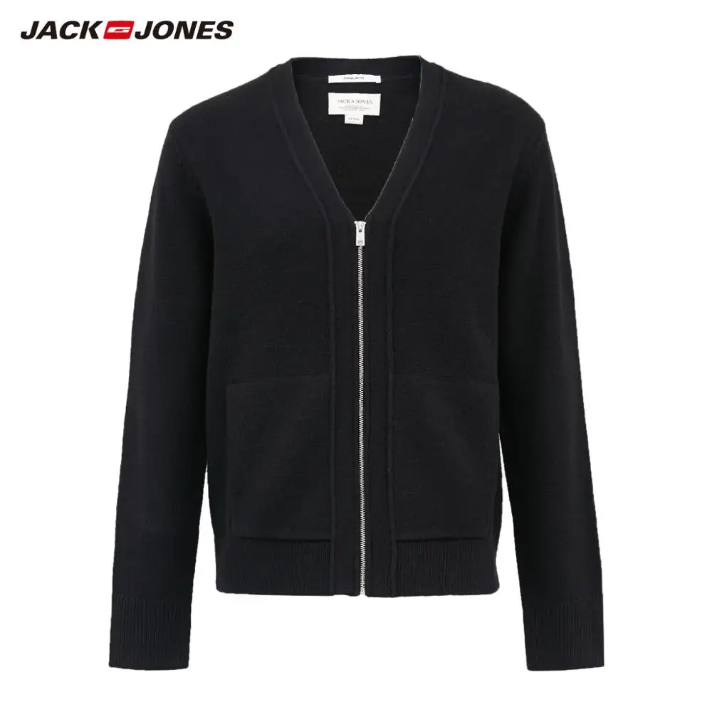 JackJones мужской вязаный кардиган с v-образным вырезом мужская одежда 219424501