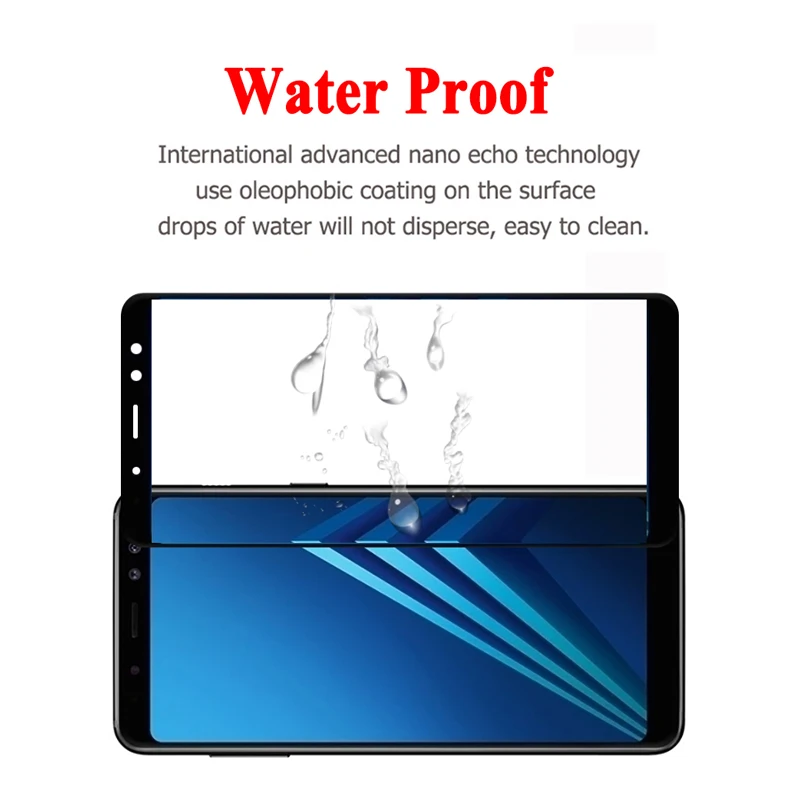 Для samsung Galaxy A9 A8 A7 A6 A5 2018 Стекло на Экран протектор 9 8 7 6 5 закаленное лист