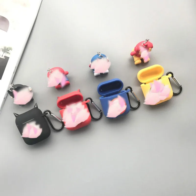 Роскошные модные Мультяшные аксессуары для наушников силиконовый чехол Airpods