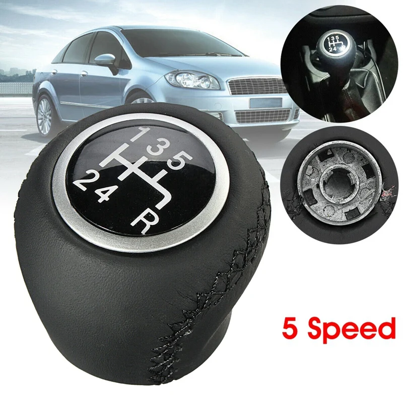 

5 Speed Leather Gear Shift Knob for Fiat Grande Punto 2006-12
