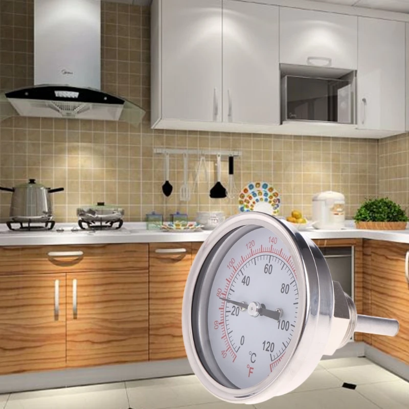 Термометр из нержавеющей стали с циферблатом 1/2 дюйма для лунного блеска