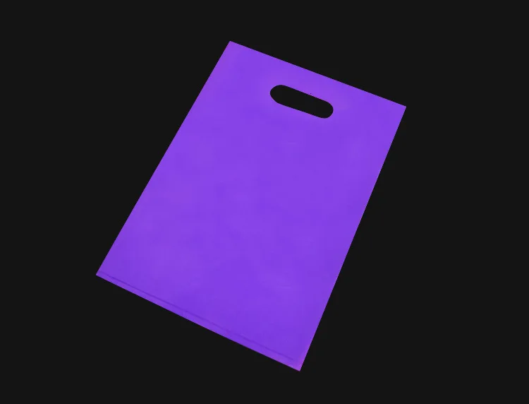 Purple Пластик сумки с ручками подарок ювелирных изделий мешки Свадебный кармашек 20X30 см покупок упаковка сплошной Цвет - Цвет: Purple
