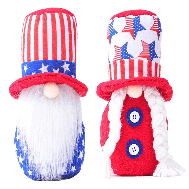 

Veterans Day American Gnome President Election Decoration Couple Patriotic Tomte