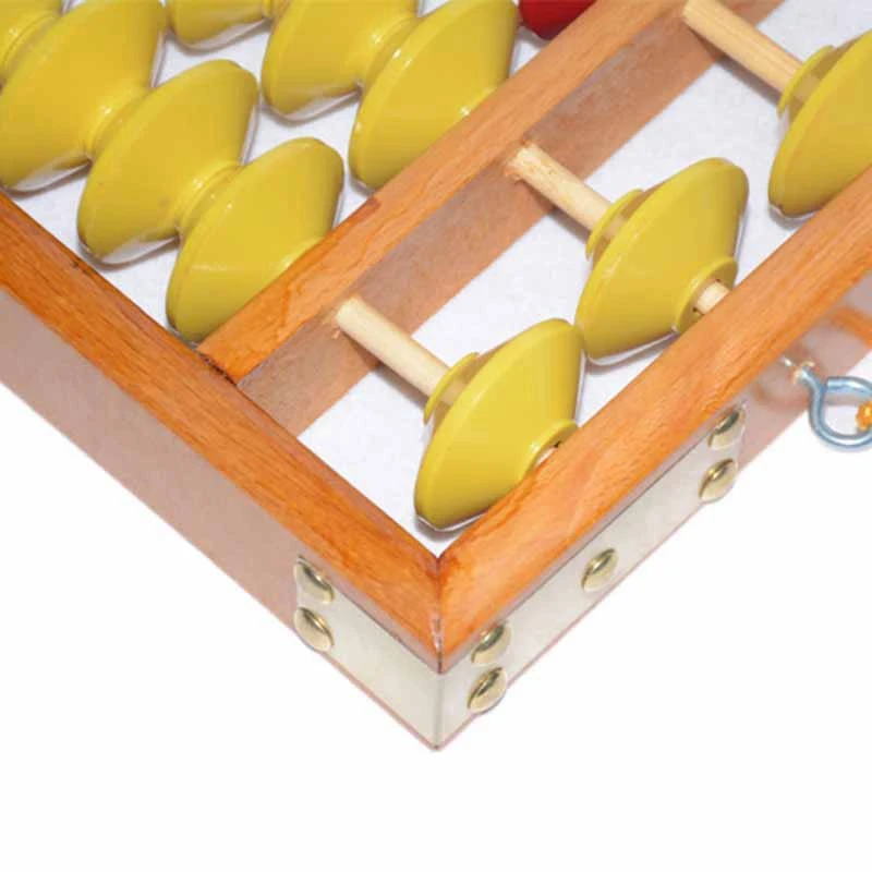 Высококачественная 7 Колонка деревянная вешалка большого размера NON-SLIP Abacus китайский соробан инструмент в математике образование для учеников