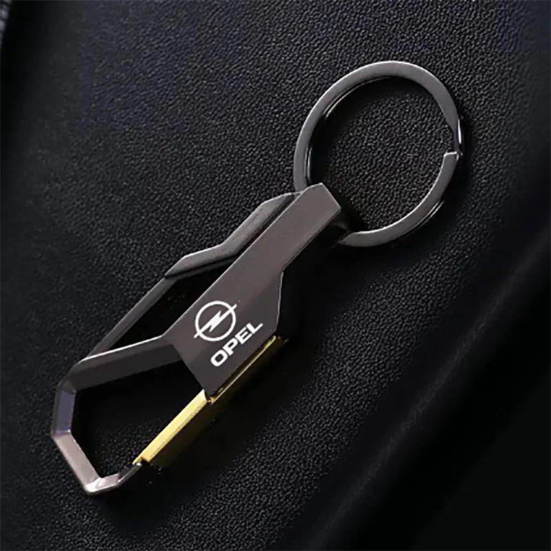 

For OPEL Vauxhall Astra H Insignia J Vectra C Laser engraving style car Keychain Buckle Waist Car Key Chain car logo Key Chain
