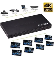 1x8 hdmi splitter 8 channel output box full hd 4k 30hz 1080p video converter hdmi splitter 1 in 8 out for dvd player pc to hdtv