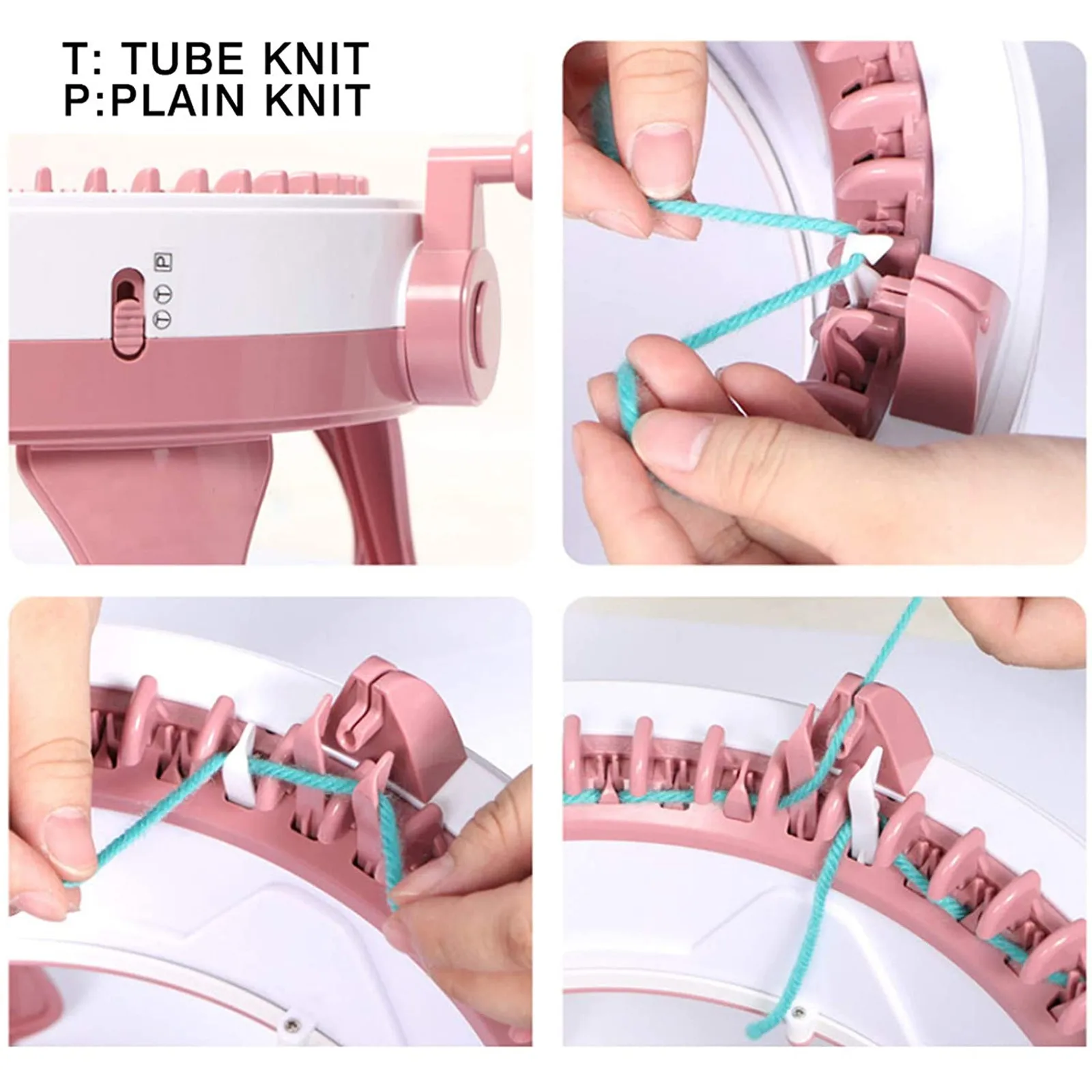 

Knitting Machine 40 Needles Adult Children Rotary Kit Rower Scarf Hat Socks Maker Home Knitting Tools crochet para tejer