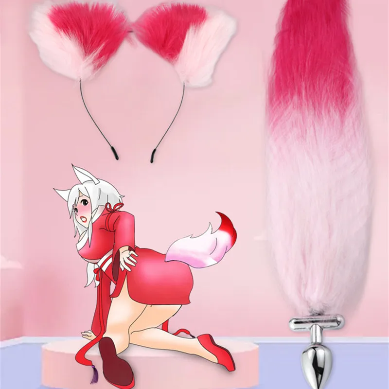 Женский костюм для косплея с лисьим хвостом вечерние фаллоимитаторы повязка на