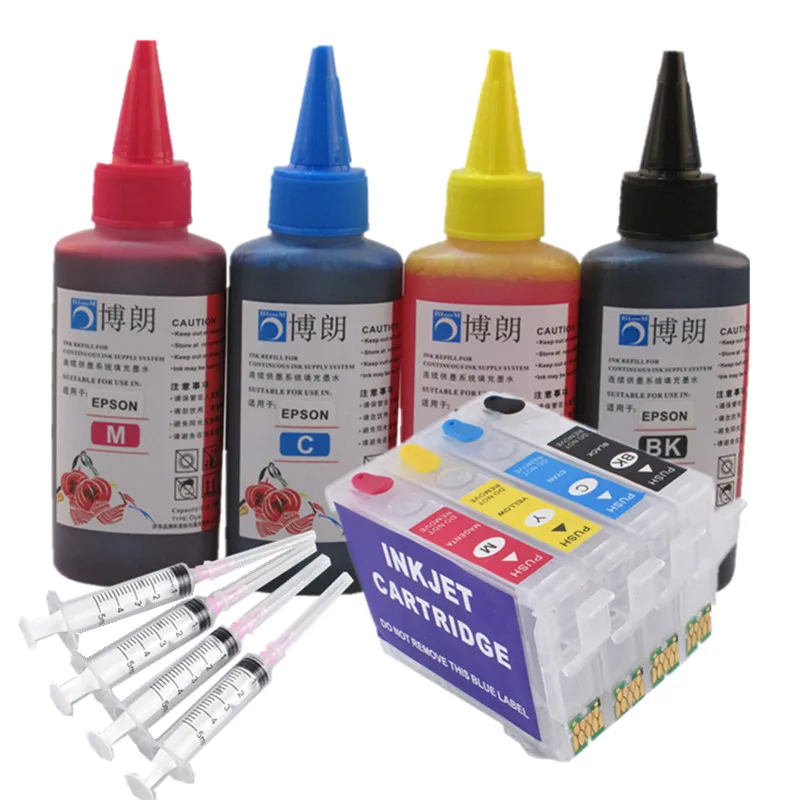 Набор чернил для заправки 1711 17xL картридж epson XP 33 103 207|ink cartridge tester|ink cartridgink shop |
