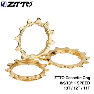 ZTTO 1 шт. стальная Кассета для горного и шоссейного велосипеда Золотая Cog 9 10 11 скорость Золото 11T 12T 13T Cogs свободное колесо часть для кассеты ZTTO K7