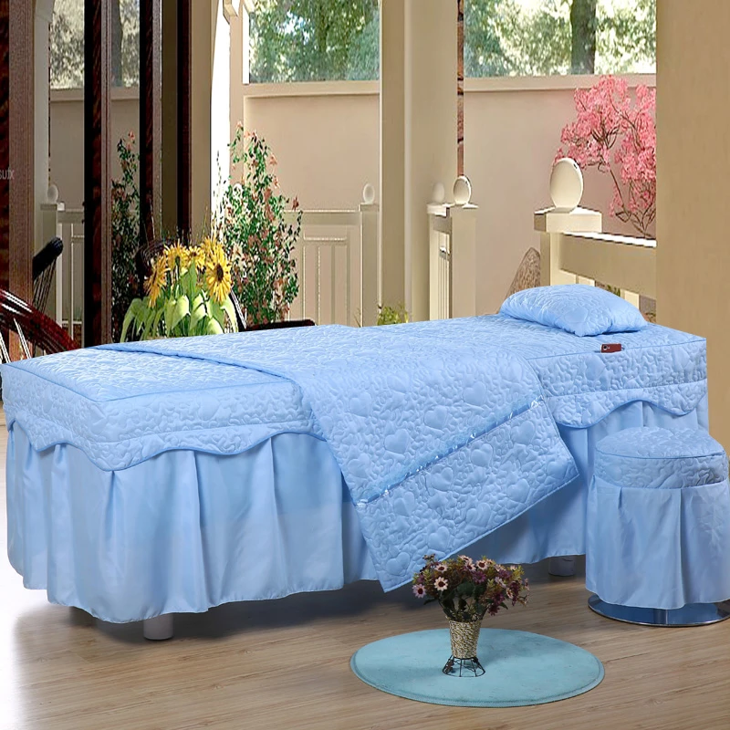 Простыня для салона красоты 4 шт./компл. покрывало кровати с отверстием массажный