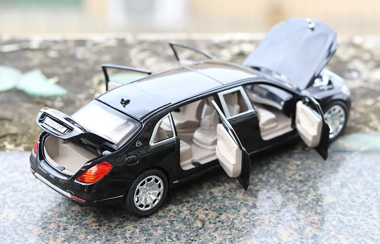 Высокая имитация литья под давлением 1/24 Bens S600 модель игрушечного автомобиля из металлического сплава оттягивающие назад Машинки Игрушки транспортные средства для детей Подарки для детей