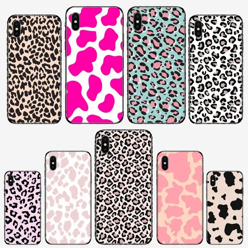 

Pink cow Phone Case for iPhone 11 12 mini pro XS MAX 8 7 6 6S Plus X 5S SE 2020 XR
