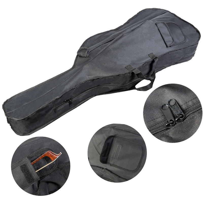 

NAOMI 3/4 Girls Durable Cello Bag,Extra Bridge Padding,Music-Book Pocket on The Back and Accessory Pocket