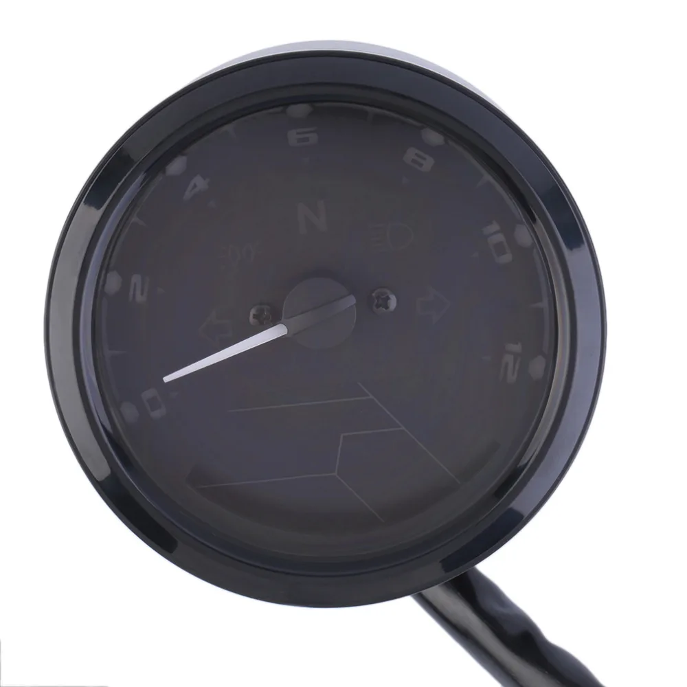 Новый 2018 12000 RMP kmh/mph Универсальный ЖК-цифровой одометр спидометр тахометр