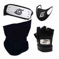 japan anime kakashi ninja gloves headband cosplay costumes accessories kakashi mittens apparel around props ninja glove pu hot