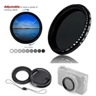 Переменный фильтр ND ND2-400 нейтральной плотности и переходное кольцо крышка объектива для камеры Sony ZV-1 ZV1 Ricoh GR II III GR2 GR3