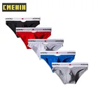 Трусы мужские в полоску, пикантное хлопковое бикини для геев, удобные шорты, нижнее белье, нижнее белье, 5 шт., AD7501