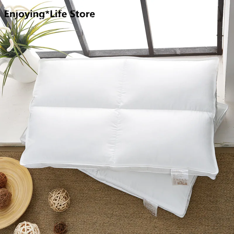

High-grade Pillow Cotton Five-star Hotel Pillows Cervical Spine Feather Velvet Bread Pillow Core Bed Pillows