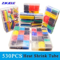 530ps multicolor boxed heat shrinktubing electronic diy kit insulated polyolefin sheathed shrink tubing cables and wire tube