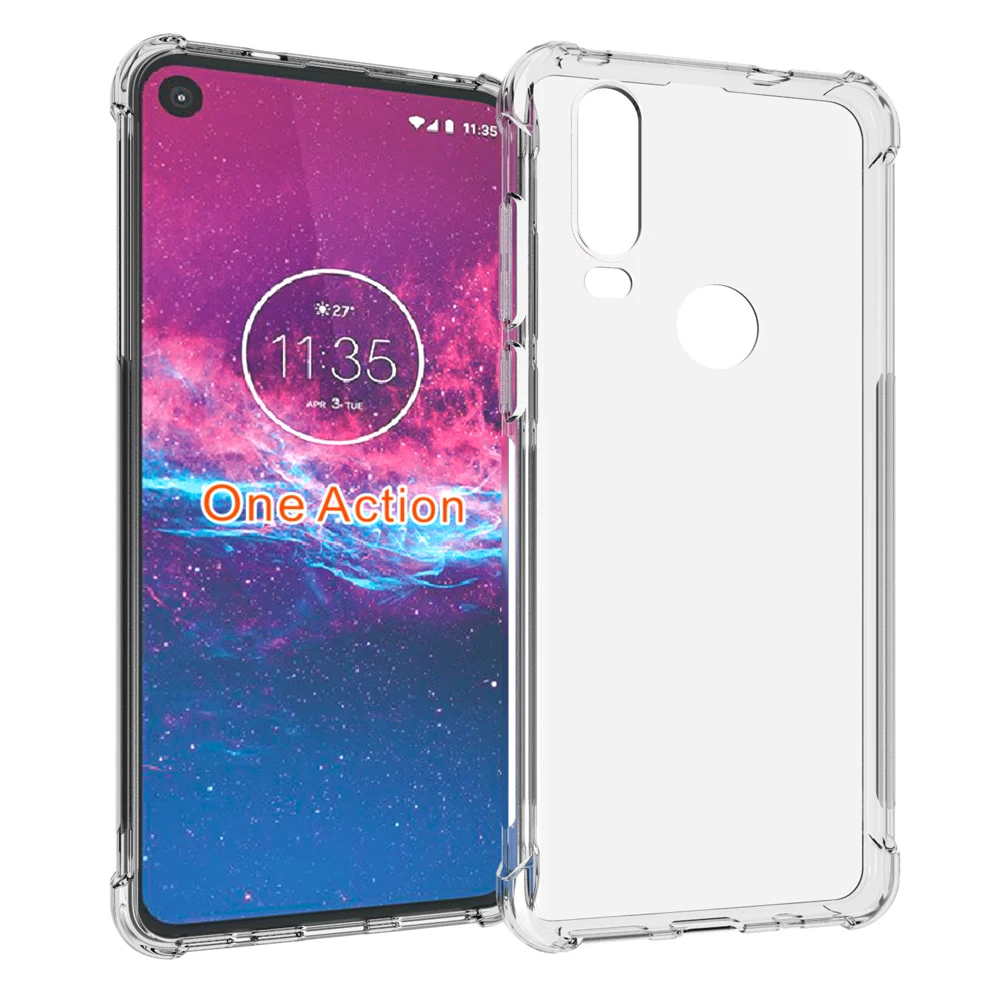 Чехол для Motorola One Action подушки безопасности защитный чехол Moto прозрачный мягкий