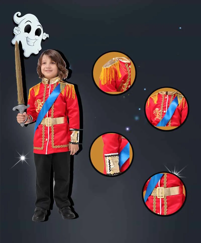 Детский карнавальный костюм на Хэллоуин для мальчиков короля новогодний