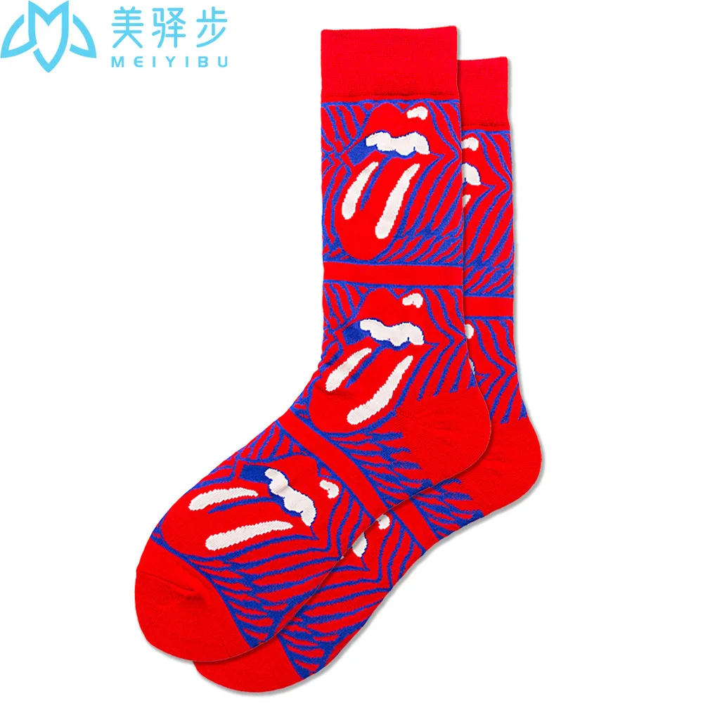 10 Pairs Per Set Wholesale Funny Crazy Colorful Cool Mens Fashion Dress Cotton Fancy Socks Crew Happy Socks