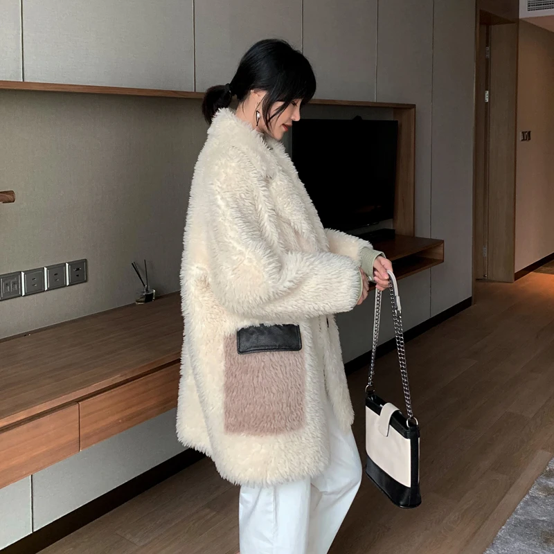 Осенне-зимнее пальто женская одежда 2020 корейское с натуральным мехом Женская