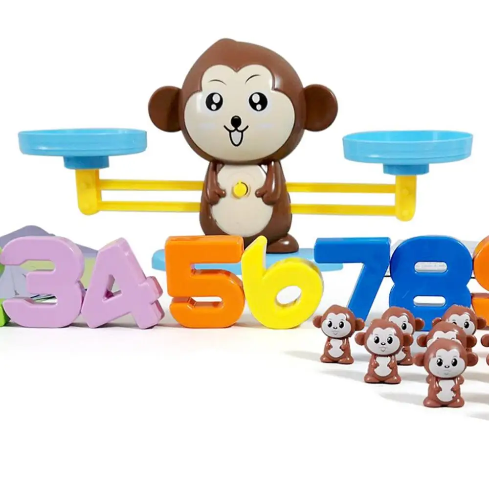 Monkey balance Новое обновление обезьяна цифровой Баланс весы игрушки образовательные головоломки для малышей игрушки Детские матча Intellige игра настольные игрушки дополнение игрушка - Цвет: Monkey balance