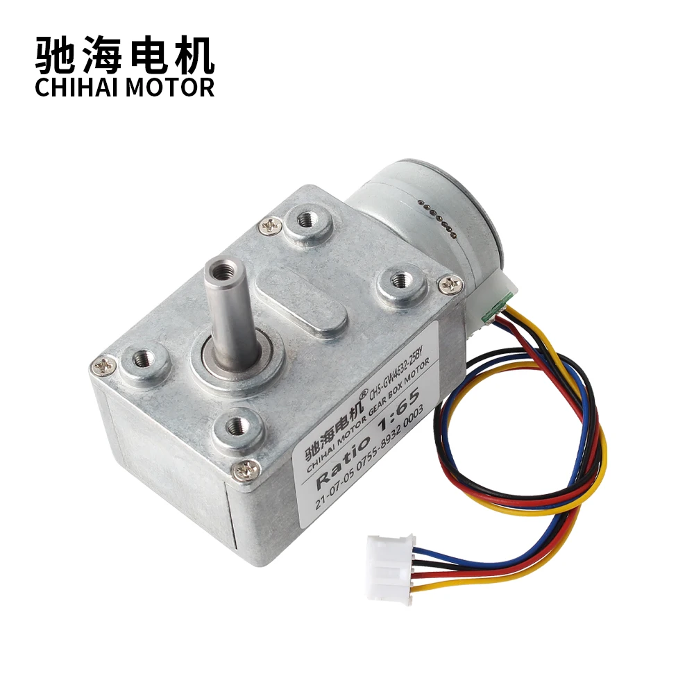 Chihai Motor CHS-GW4632-25BY DC12V High Torque Silence Worm Gear Brushless Motor With Self-locking 25BY Stepper Motor for DIY