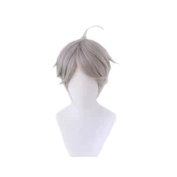 haikyuu volleyball koushi sugawara short beige gray heat resistant hair cosplay costume wig wig cap