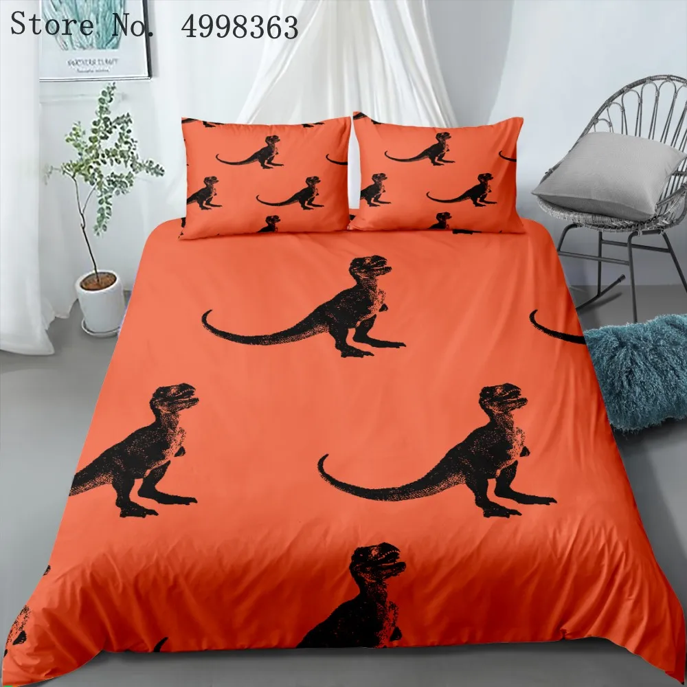 Динозавры пододеяльник животные одеяло комплекты постельного белья мультяшное