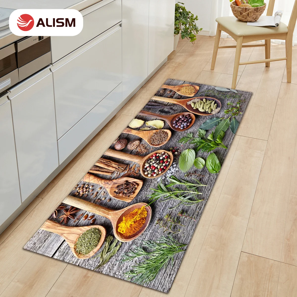 Новый Нескользящий Впитывающий Влагу кухонный ковер для готовки специй